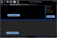 Symphony ISAM Manager - Main screen